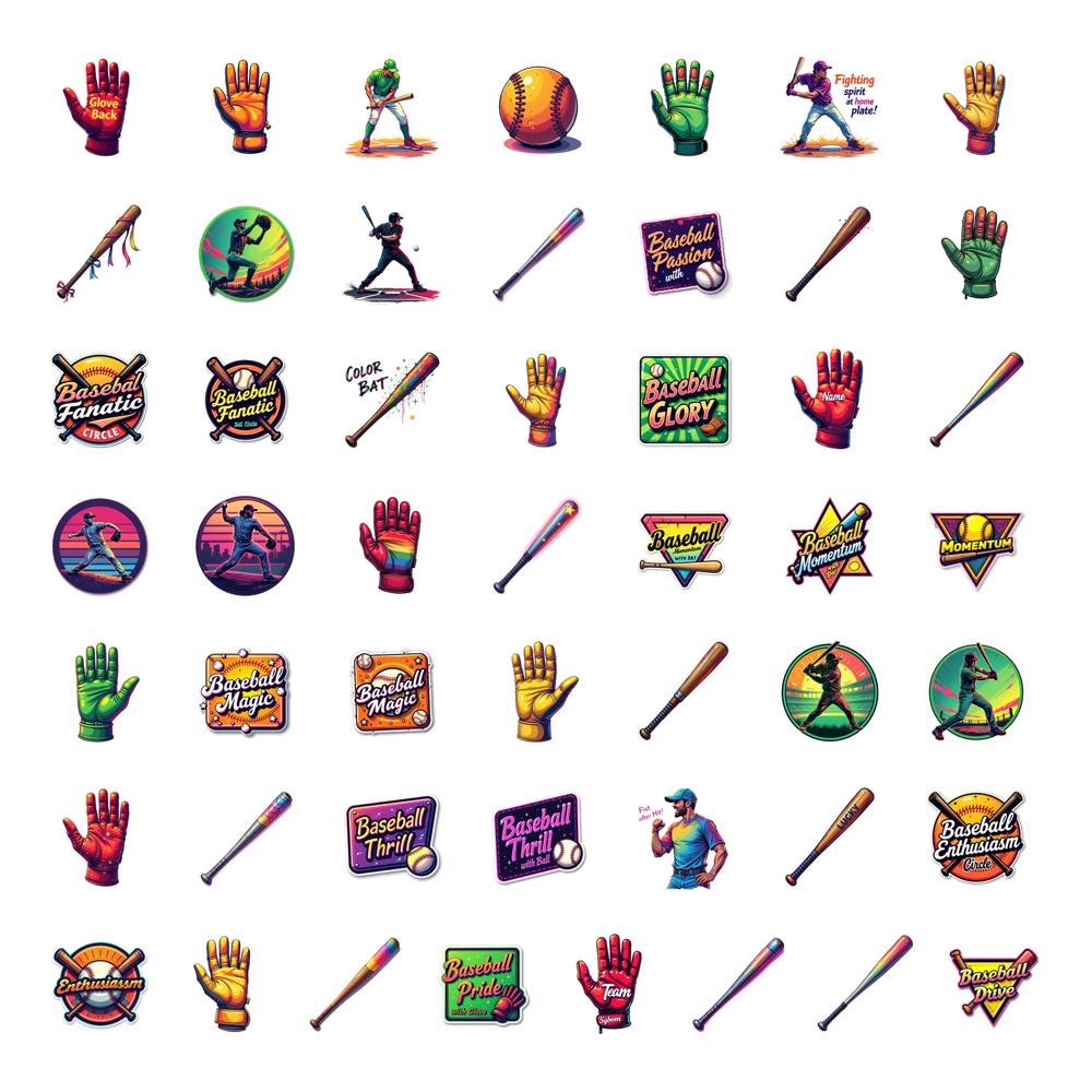 

50pcs Decals Cute Stationery Stickers Funny Stickers Sport Stickers For Suitcase Guitar