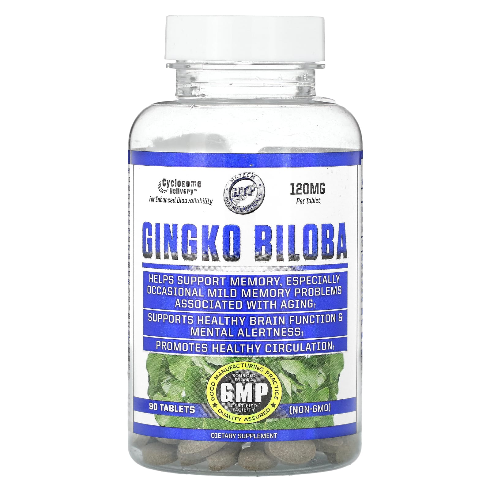 

Ginkgo Biloba, 120Mg, 90 Tablets