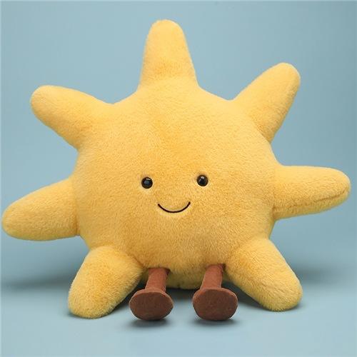 Fun Fruit Doll Series Cute Apple Pear Bull Horn Bun Sun Soft Plush Toy Comfort Cloth Doll Room Decoration Desktop Ornaments Gift