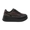 Womens/Ladies Diamante Wedge Trainers