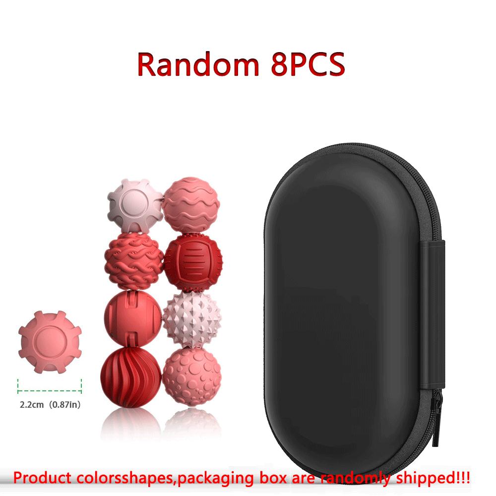 Silicone Magnetic Sensory Balls Fidget Toy Worry Autism Calming Fidgeting Kid Adults Anxiety Relief Stress Round Compression Bouncy Durable Elastic