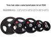 Yimai Rubber Coated Cast Iron Barbell Plates Set