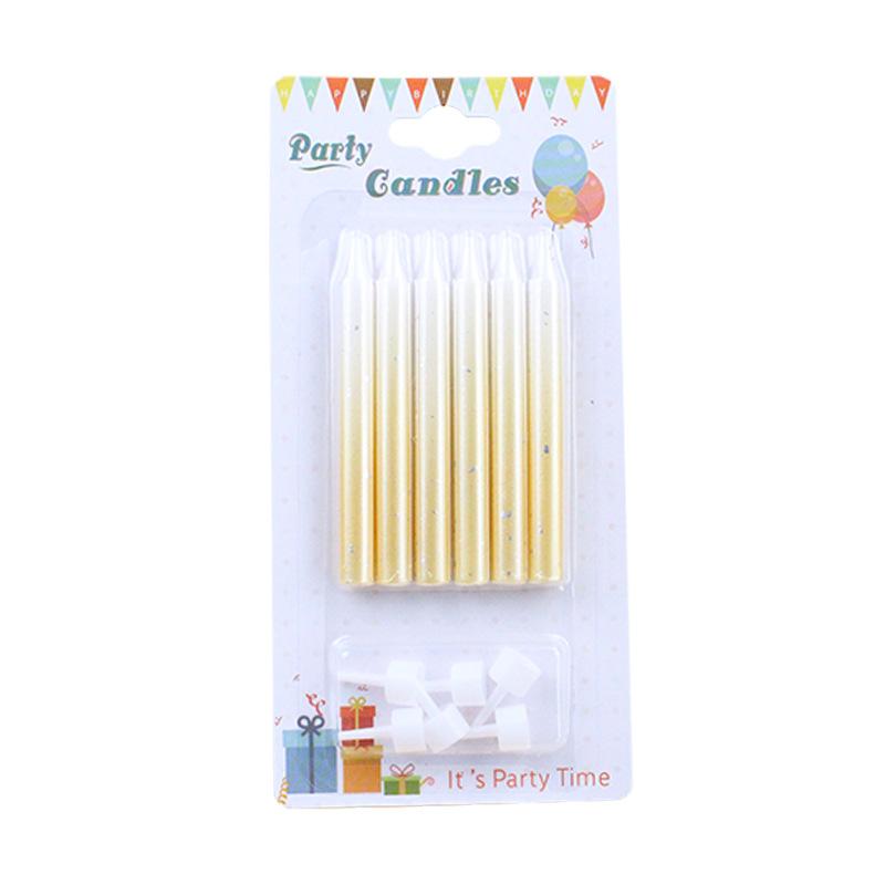

Birthday Cake Candle Small Fresh Gradient Color Children s Creative Romantic Party Candle JG3011C-25 gradual color change candle