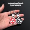 nlvc3 3D Metal Car Key chain Logo Styling Emblem Key Chain Rings For Mitsubishi Eclipse Lancer Outlander Pajero ASX Colt I200 Triton E