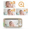 HD Wireless Baby Monitor with Gimbal Camera, Room Temperature Detection, and 5.0" Screen