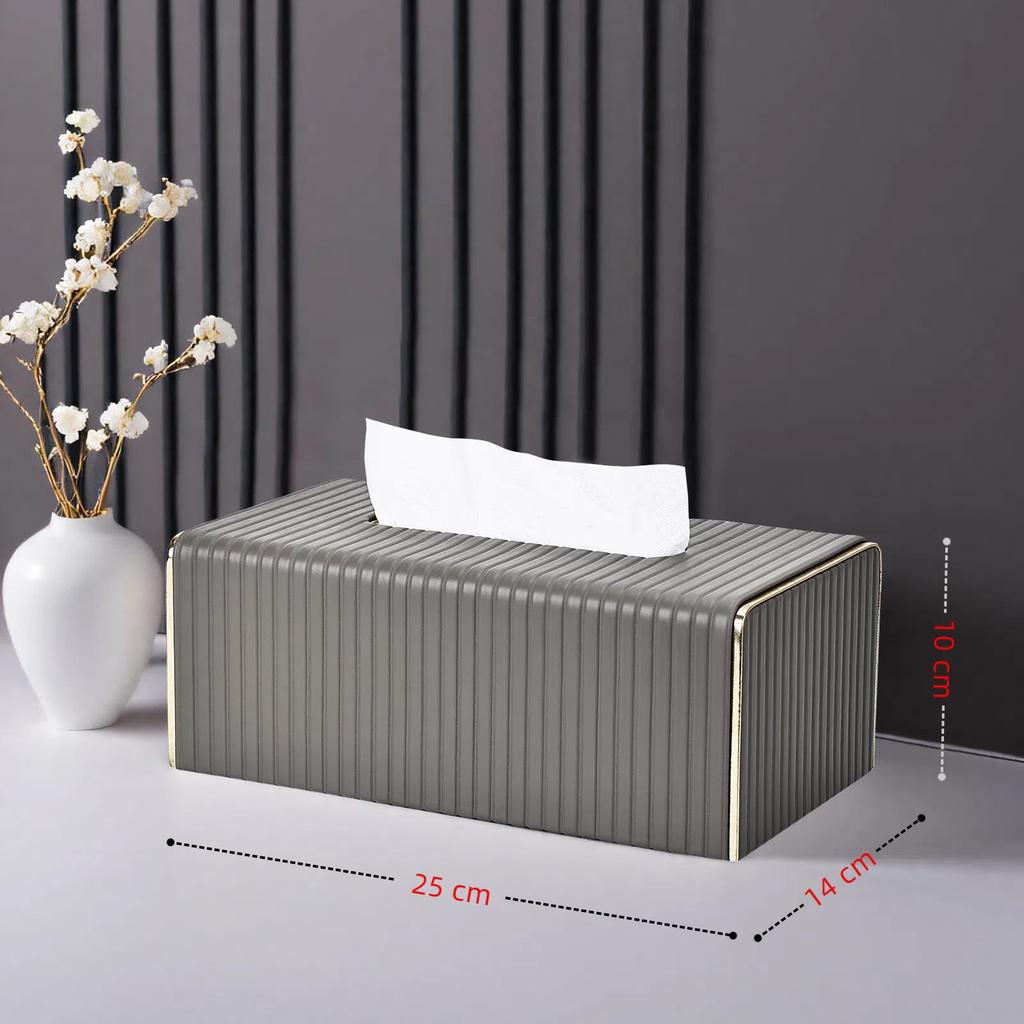 Hochwertige große Leder-Taschentuchbox für Wohnzimmer, Hotel, Büro und Besprechungsraum – Luxuriöser Stil.