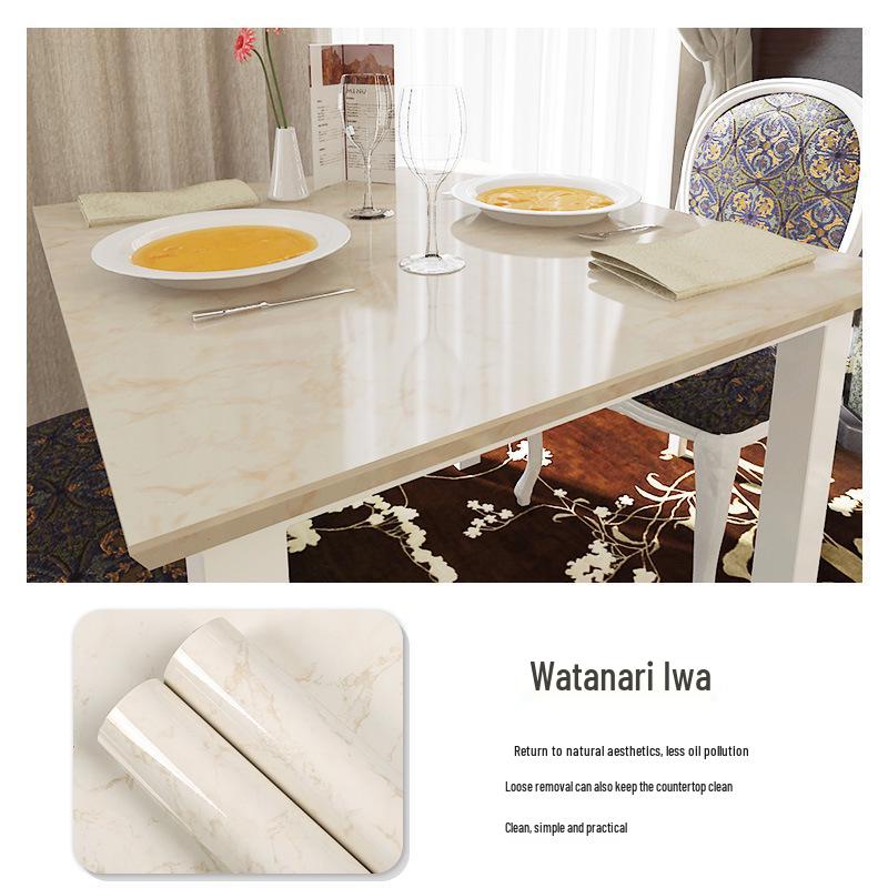 3D Marble Wall Sticker: Self-Adhesive, Oil-Proof, Thickened Decor for Bathroom, Kitchen, Wardrobe
