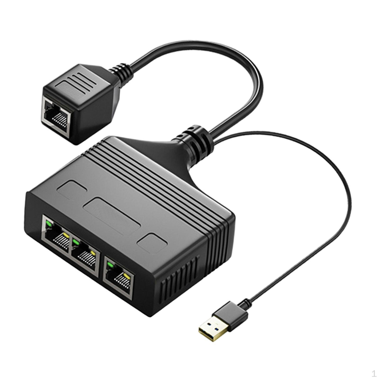 

Високопродуктивний Ethernet-кабель-розгалужувач для кількох пристроїв 1to4 1000Mbps Female