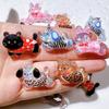 5/10pcs Colorful Shiny Cartoon Animals Cats, Elephants Puppies Rabbits Flat Back Resin Scrapbook Figurines DIY Home Decor Crafts