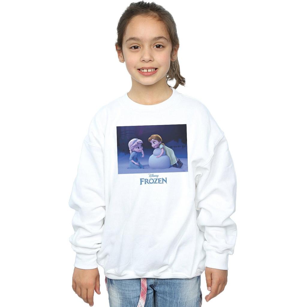 Disney Girls Frozen Build A Snowman Sweatshirt