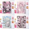Pink Anime Girl Tapestry, Y2K Kawaii Goth Wall Hanging, Cute Manga Character Print For Bedroom Dorm Decor, Soft Polyester Art
