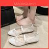 Princess Mesh Flat Shoes For Women With Flower Print And Low Heel For Daily Wear