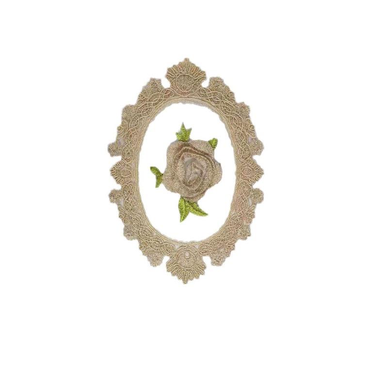 New Vintage Lace Coaster Placemat Embroidery Craft Bowls Coffee Cups Coaster European Style Fabric Anti-Scald Table Plate Mat