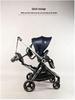 Convertible Two-Way Baby Stroller with Attachable Pedal and Shock-Absorbing Wheels