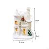 Christmas Glowing House Ornaments Holiday Decoration for Window Sill