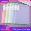 Prenatal Checkup A4 Multi-Layer Transparent Document Holder Binder for Student Certificates and Sheet Music