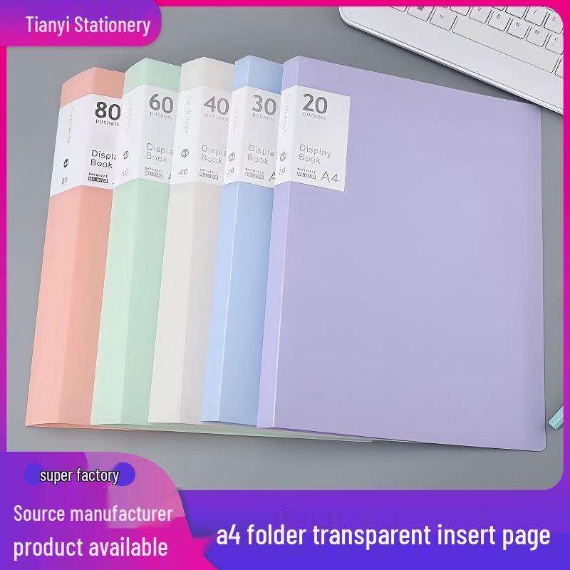 Prenatal Checkup A4 Multi-Layer Transparent Document Holder Binder for Student Certificates and Sheet Music