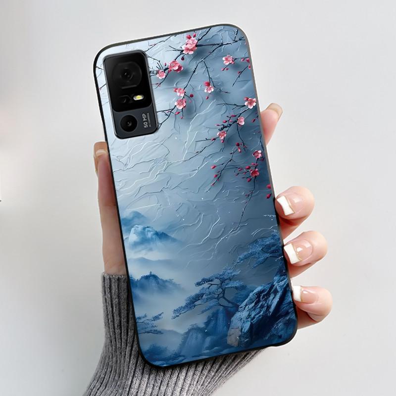 Cute Case For TCL 40 XL Fundas TCL 40T T608DL Cover For Lively Jitterbug Smart 4 Printing Shells Protective Soft Silicone Casing