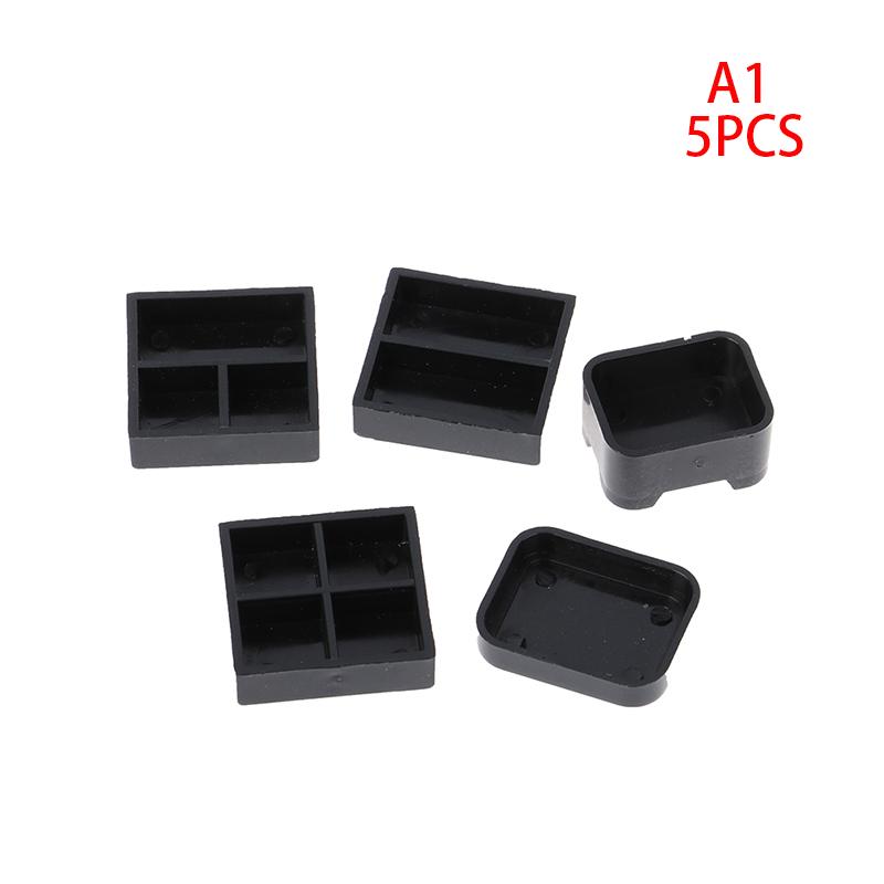 5pcs//set 1:12 balck dollhouse plastic lunch-box miniature accessoriYF