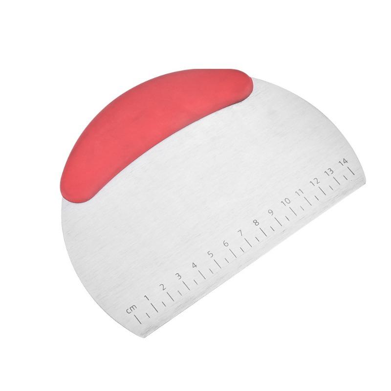 Cutting Blade Stainless Steel with Scale Flour Scraper Cream Scraper Pancake Baking Tool Household Items