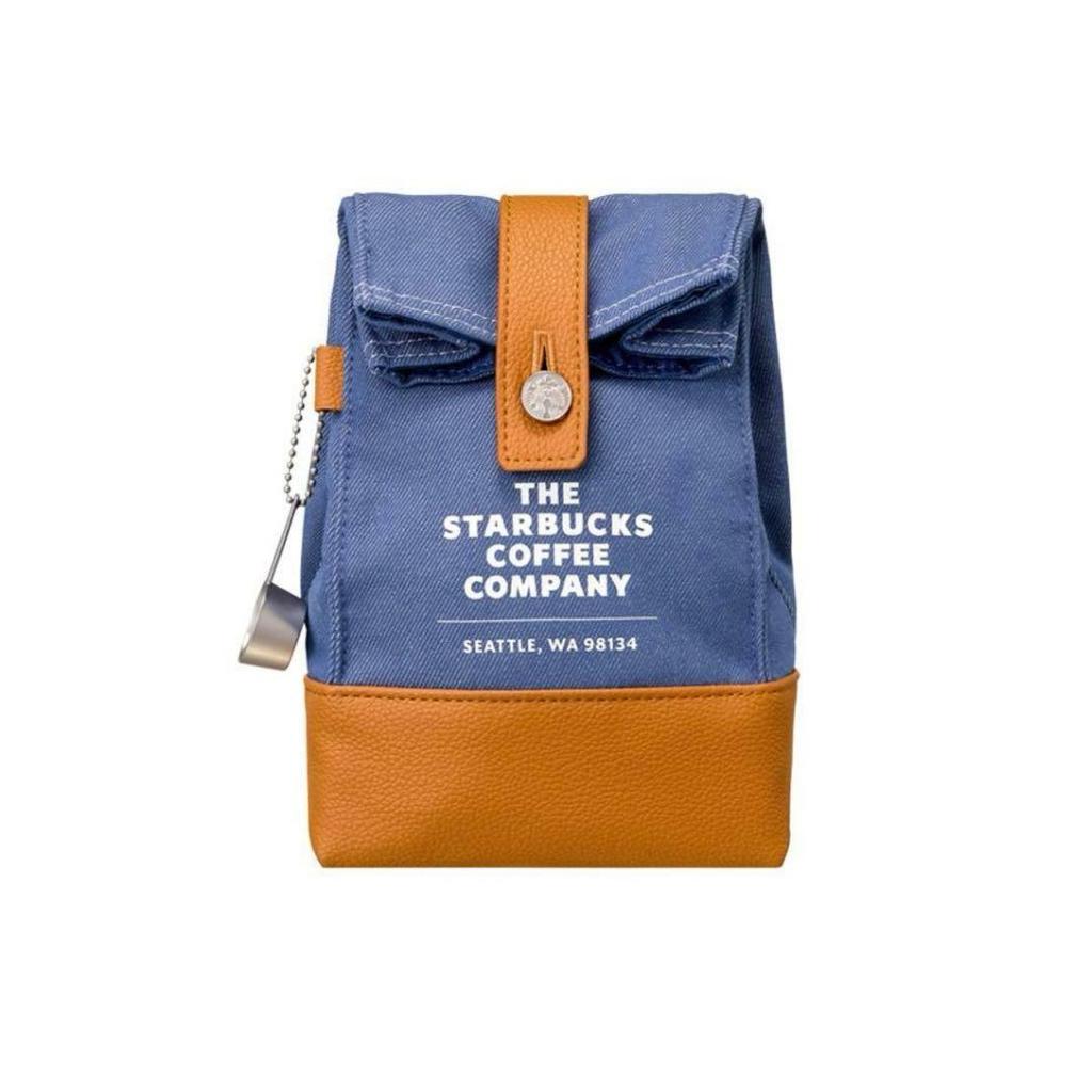 Used Korea Starbucks LimitedWashed Blue Pouch Denim Pouch Accessory Case Starbucks