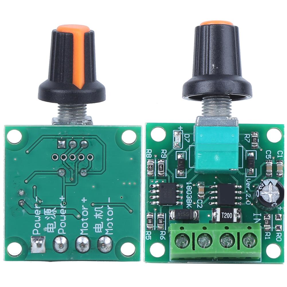 2 Adet 1.8V 3V 5V 6V 12V 2A PWM DC Motor Hız Kontrol Cihazı Düşük Voltaj Kontrol Anahtarı 1803BK