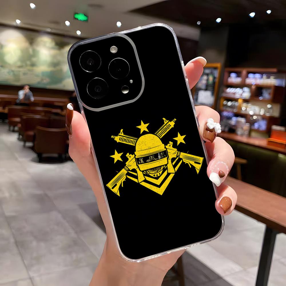 P-Pubg G-Spiel Handyhülle Für IPhone 17 Air 16 E 15 14 13 12 Mini 11 Pro Max Anti Transparent Sturzschutzhülle