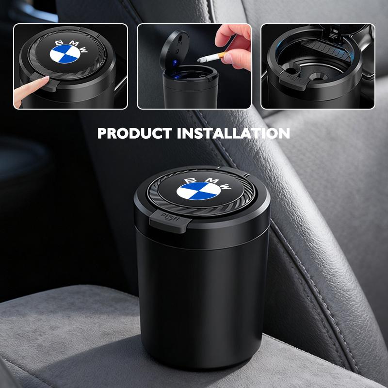 Universal Car Ashtray Garbag Can Multi-function Trash Bin For BMW M3 M5 X3 E93 F10 F20 F30 F40 F15 F25 F26 F31 F49 F86 ZS4