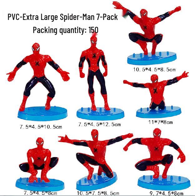 Spider-Man Cake Figurine, Cartoon Toy Baking Accessory for Boys' Birthday Desserts