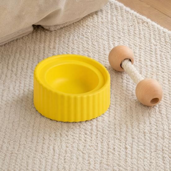 Raised Pet Bowl Ceramic Cat Bowl with Stand Tilted Pet Food Bowl Protect