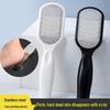 Stainless Steel Foot File & Pumice Stone: Callus Remover, Dead Skin File, Cuticle Scraper, Anti-Splash Foot Rasp.