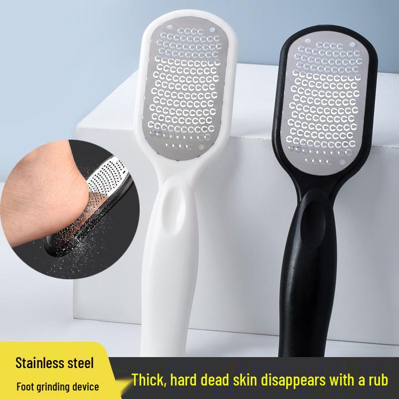 Stainless Steel Foot File & Pumice Stone: Callus Remover, Dead Skin File, Cuticle Scraper, Anti-Splash Foot Rasp.