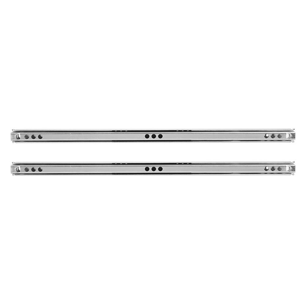 2pcs Two Way Drawer Rail Cold Rolled Steel Ball Bearing Slide Hardware Drawer Slides Drawer