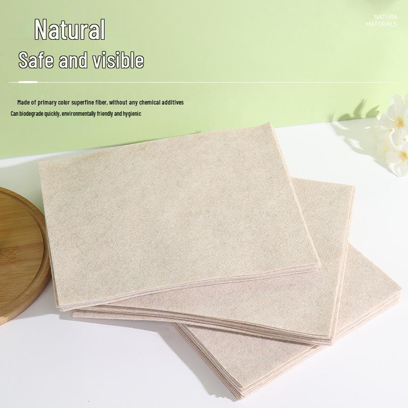 Yellow Absorbent Loofah Dishcloth - Thickened, Heat-Resistant, Reusable Kitchen Dishwashing Cloth