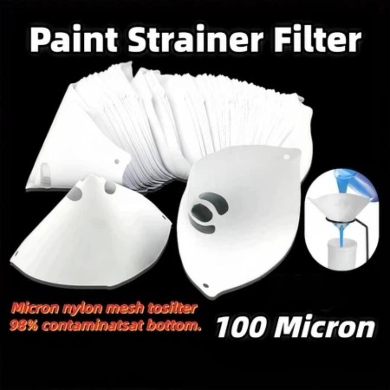 50/100Pcs Paint Strainer Filter Disposable Paint Filter Paper Paint Spray Spray Paint Filter Paper Funnel Filter