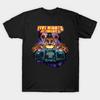 Men Black Print T-shirt Universal Halloween Five Nights At Freddy Horror Nights 2025 No-Cut Transfer Paper Print Cotton Tshirt