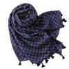 Retro Bohemian Ethnic Cotton Linen Scarf with Hexagram Tassels
