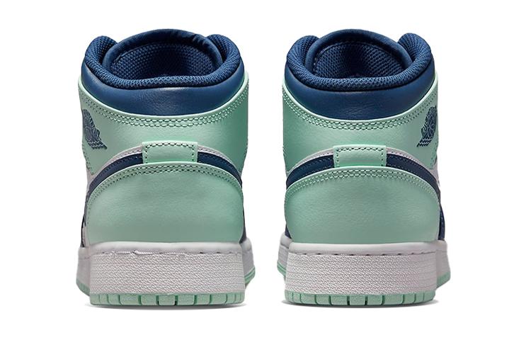 Jordan 1 Mid Mystic Navy Mint Foam GS 554725-413