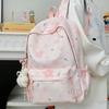 Schoolbag: Korean INS cartoon star backpack for women, large capacity, lightweight and versatile student backpack, casual travel backpack