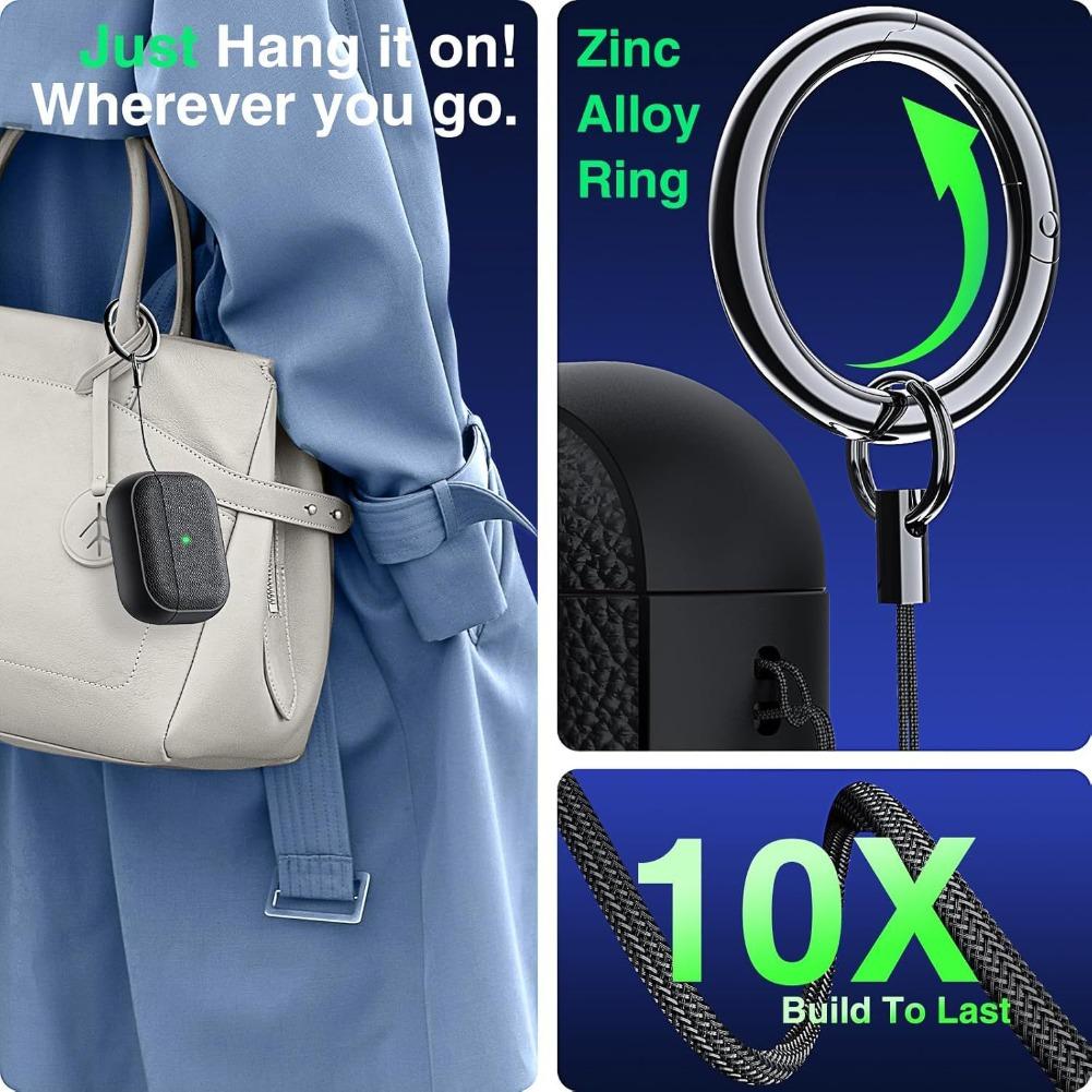 Delicate Lychee-like Material Precise Craft Earphone Shell New Bluetooth Earphone Shell For Airpodspro3 Earphone Protective Case