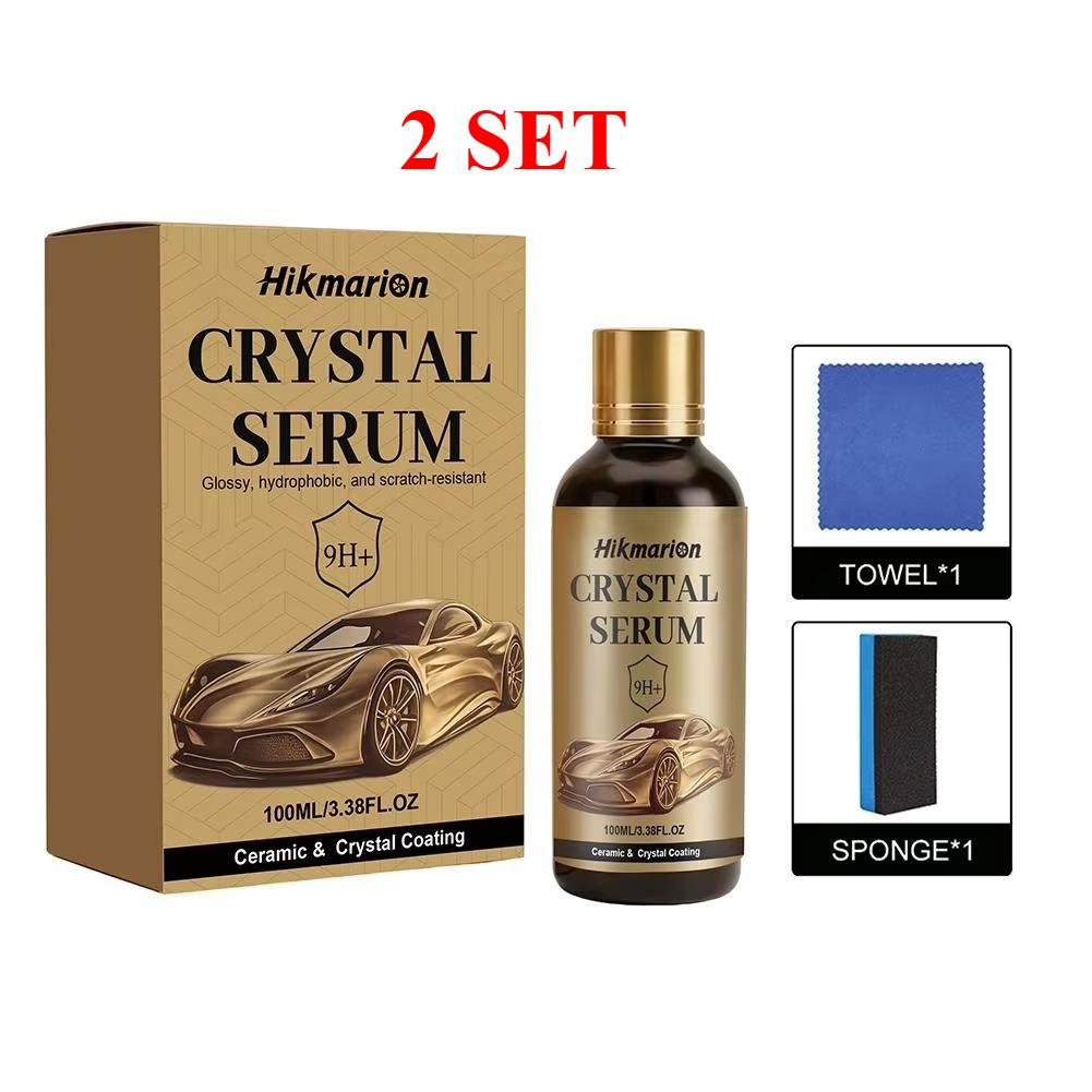 Kit Rivestimento Ceramico Siero di Cristallo per Auto 100ml Antigraffio Idrofobico Vetro Liquido Lucidante Alta Lucentezza Protezione Vernice 9H