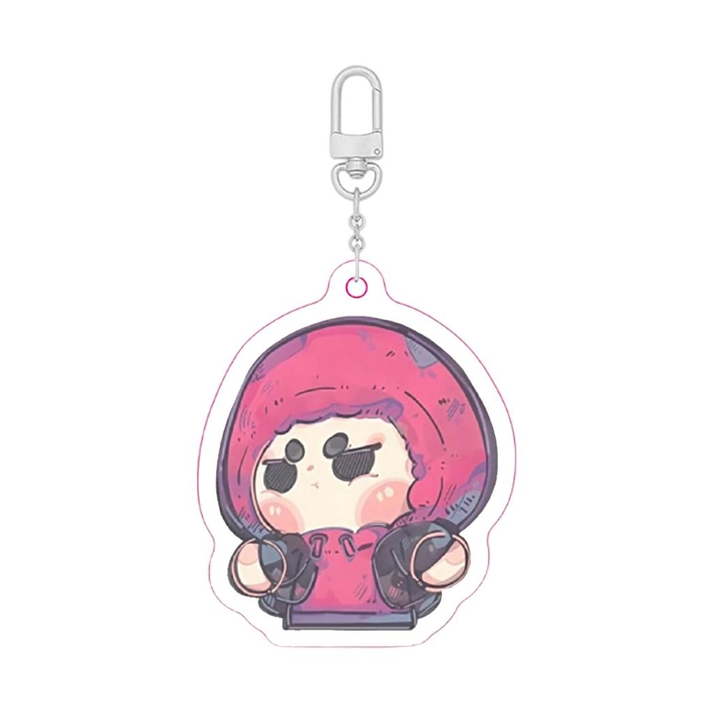 2D Acrylic Keychain Backpack Pendant