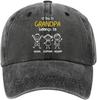 Personalized Vintage Washed Denim Cap for Grandpa, Dad – Custom Baseball Hat for Men, Father's Day Birthday Gift for Daddy, Papa