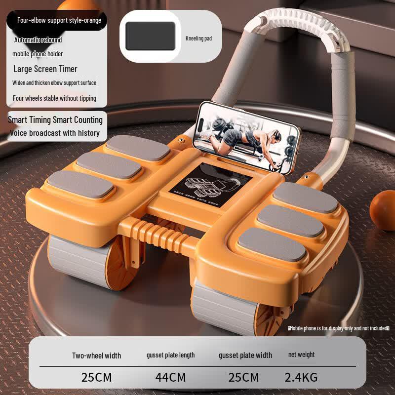 TLXT Four-Wheel Ab Roller with Elbow Support