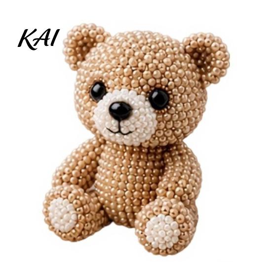 Animali con Perline in Piedi Kit per Creare Animali con Perline Fai da Te, Piccolo Set di Artigianato con Perline 3D, Carino Kit per Principianti Arte per Principianti Adolescenti Adulti Sollievo dallo Stress Decorazione