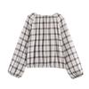 European and American Style, New Women's Clothing, Plaid Elastic Shirt, Plaid Asymmetrical Skirt 1255414