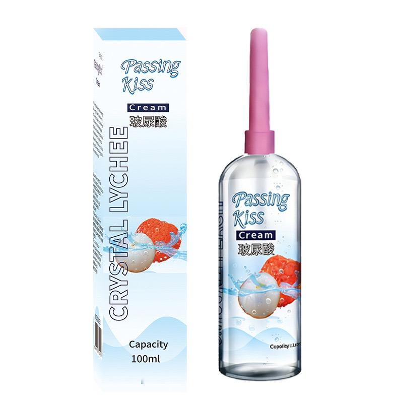 Hyaluronic Acid Lubricant 100ML Fruit Flavored Human Body Lubricant, Anal Sex Masturbation Orgasm Gel Water Based Lubricant Easy to Wash