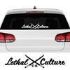 Auto Kreativ Tödliche Kultur Windschutzscheibenaufkleber Auto Fenster Seitenkarosserie Dekoration Vinyl Dekor Aufkleber Motorrad Tuning Zubehör