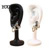 Jewelry Organizer Human Ear Earrings Holder, 3D Printed Earring Stand, Shape Stud Display Hanger Stand for Dresser Countertop Showcase