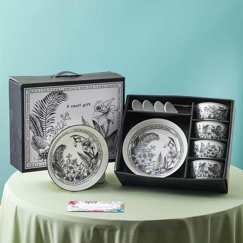 YuZhuXun Melbourne Ceramic 10-Piece Dinnerware Set